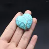 Charms 1st Random Small Pendant Natural Stone Heart-Shaped Winding Pendat för smycken som gör DIY örhängen halsbandsarmband tillbehör