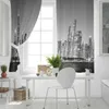 Curtain Night Panorama City Luxury Home Curtains Modern Home Supplies Living Room Bedroom Custom Curtains R230815