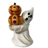 العناصر الجديدة LED PUPPKIN LAMP DEMON SKULL HEAD LAMP LANTERN GHOST تمثال مهرجان الحفلات ديكور الحلي للديكور الهالوين J230815