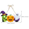 Dekorative Blumen 5pcs Halloween Dekoration Hängende Schilder Haustür Willkommen Po Requa