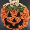 その他のイベントパーティーは手作りの織物カボチャリースハロウィーン装飾ペンダントの装飾品の装飾品の装飾品家にぶら下がっています30x30cm 230815