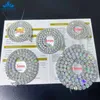 Satış 2mm 3mm 4mm 5mm 6,5mm D-VVS 925 STERLING Gümüş Sarı /Gül Altın Kaplama Bilezik Kolye Miissanit Tenis Zinciri