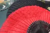 Decorative Figurines 23cm Lace Folding Fan Dance Patry Spanish Fans Chinese Style Red Black Celebrity Catwalk Handfan Handicraft