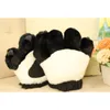 Luvas de cinco dedos de simulação fofa panda pata luvas de pelúcia brinquedos de animais fofos de animais acolchoados mais quentes da mão Halloween Cosplay Mittens 230815