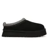 Pantoufles 2023 Mode Femmes Tazz Pantoufles Fourrure Diapositives Classique Ultra Mini Plateforme Botte Tasman Slip-on Les Petites Daim Laine Mélange Confort Hiver Designer uggit 36-44