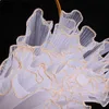 Opakowanie walentynkowe Walentynki Flower Fala Paper Packging Pakowanie Koronkowe Mesh Bukiet Bukiet Opakowanie podarunkowe Dekorowanie 28cm*4M R230814