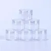 15 Gram Refillable Small Plastic Screw Cap Lid with Clear Base Empty Plastic Container Jars for Nail Powder Bottles Eye Shadow Containe Hwhr