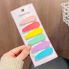 Accesorios para el cabello 2023 Color de primavera Cartoon Cloud Cookie Sechina sin trago para niñas Lindo Kawaii Clips Simple Fashion