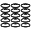 Silenciadores de silicone de colarinhos de cachorro: 15pcs silenciadores de tag ring silenciadores