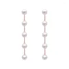 Dangle Earrings Pearl Chain Long Tassel For Women Fashion Jewelry