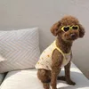 Hundkläder kärlek husdjur glasögon hund katt söt kreativ mode solglasögon med smycken skönhet dekoration leveranser 230814