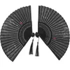 Decorative Figurines Handheld Fan Foldable Bamboo Folding For Women Chinese Fans