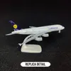 Aircraft Modle Scale 1 250 Metal Aviation Replica 20cm Lufthansa A380 Aircraft Model Airplane Miniature Xmas Gift Kids Toys for Boys 230814