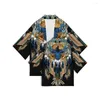 Camicie casual maschile estate kimono gioca a cardigan etnic minority short maniche camicia camicia samurai abito camice da bagno