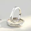 Lujo Bvlgr top accesorios de joyería diseñador mujer italiano I Love You Pareja Anillo Masculino y Femenino Par de Anillo Abierto Accesorios de Anillo Grabado Plano Simple