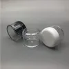 Contenitore per campioni cosmetici in plastica trasparente da 30 ml Vaso da 30 g Vaso piccolo Vuoto da viaggio per campeggio Ombretto Crema per il viso Balsamo per le labbra Bottiglia da 30 ML Omkte