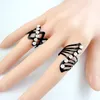 Band Rings 20pcs Mix Style Zinc Alloy Black Ring Adjustable Toe for Women Men Wholesale Jewelry Lots LR477 230814