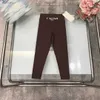 projektant odzieży dziecięcej Casual Spods Solid Kolor Leggingi Baby Fresspants Rozmiar 100-150 cm logo talii drukowane dzieci