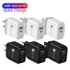 Type C Charger 18W EU US Ac Quick PD QC3.0 Wall chargers adapter For Iphone 11 12 Pro Max Samsung Tablet PC