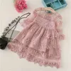 Girl's Dresses Cute Baby Dresses for Girls Birthday Long Sleeves Princess Flower Dress For Girl Baptism Gown Girls Dress