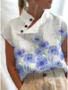 Мужские свитера Leisure Lummer Blouse Women Tops Vintage Floral Prim