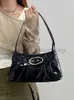 Schoudertassen 2023 Niche nieuwe dames tas zilver gepersonaliseerd geperseerde geplooide enkele schouder onderarm tas y2k pittig meisje veelzijdige woon -werkverkeer handtas caitlin_fashion_bags