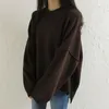 Kadın Sweaters Sonbahar Kış Kış Vintage Büyük Boy Knited Kadınlar 2023 Kalın Batwing Sleeve Suliver Jumper'lar Kadın Kore Stil