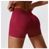 Actieve shorts vrouwen hoge taille scrunch buyoga versterk naadloze push -up gym atletische buit workout korte kleding