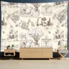 Tapestries European retro tapijtwand hangende matras Simple Decor Achtergrond Fabric R230815