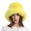 Beanie/Skull Caps Fur Hat Women Warm Snow Ski Cap Female Faux Fur Bomber Hat Lady Windproof Winter Hats for Women Russian Warmer Hat 230814