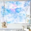 Tapestries Sunrise Tapestry Wall Hanging Natural Landscape Painting Hippie Home Decor R230815