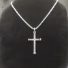 Pendanthalsband HSC Davidy Jewelry 925 Sterling Cable Cross Necklace 2023 StylePendientes Plata Silver Color Charm Fashion Athens