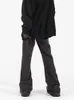 Męskie dżinsy y2k streetwear workowate flare Pants Pants Split zamek błyskawiczny prosty vintage myjki czarny hip hop dżinsowe spodnie Pantalon Homme