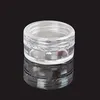 5G/5ML Round Clear Jars with White Lids for Small Jewelry, Holding/Mixing Paints, Art Accessories and Other Craft Items Kjtbb