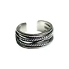 Luxury Bvlgr top jewelry accessories designer woman a pair Silver Twist Rope Ring Old Cool Wind Index Ring Multi layer Winding Fried Dough Twists Couple Ring jewelry