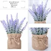 Decorative Flowers Artificial Lavender Fake Flower Wedding Romantic Bedroom Balcony Decor Nordic Style Vase Storage Home Bouquet Autumn