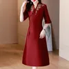 Casual Dresses 2023 Wedding Dress Summer Cheongsam Small Mother Noble Evening