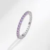 Gli anelli per matrimoni vendono eleganti stelle piene brillanti cz zircone platino placcatura ad anello per donne accessori per gioielli a mano
