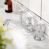 Bathroom Sink Faucets Basin Faucet American Style Mixer Gold & Cold Deck Mounted Chrome 8 Inch 3 Hole Tap