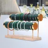 Titta på lådor 2 Tier Armband Display Stand for Watches Jewelry Store Counter Pu Green