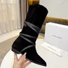 클래식 Isabeles Boots 디자이너 럭셔리 Marant Limza 오리지널 진짜 진짜 스웨이드 가죽 부츠