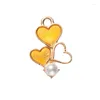 Charms 10st Fashion Heart Pearl Charm Cute Alloy Animal Pendant Diy Jewelry Making For Armband Halsband Earring Accessories