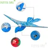 Animales eléctricos 360 grados Control remoto de 24 GHz Flying Bionic Bird Model Simulación Simulación Juguetes USB Carga LED LED Niños Regalo VG94 230814