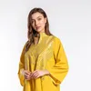 Этническая одежда S-xl желтое платье турецкое плюс размеры длинные вечерние платья для вечеринок.