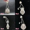 Decorative Figurines Chinese Miao Silver Copper Vintage Hollowed Out Pisces/Fu Character/Vase/Various Sachet Pendant Ornaments/No.1---No.4