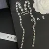 Mode Dangle diamant brillant élégant femmes amour cadeau chaîne boucles d'oreilles marque de créateur bijoux Sier nouveau fiançailles mariage voyage