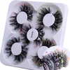 Falska ögonfransar 6D False Eyelashes 5 Par Glow in the Dark Natural Fit Thick Artificial Grafted 230815