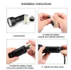 High Quailty 51 UV Ultraviolet LED Flashlight Violet Blacklight Black Light Torch 395 nM Aluminum Shell UV Torch Mini Light flashlightsZZ