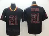 MENS 21 Sean Taylor Football Jersey Dea Hemp Grey Drift Rainbow Leopard Grain USMC Hyonetion Shadow Salute per servire la bandiera del fumo Stitched Rush Uniform