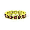 Pulseira bohemiana de corda elástica de cristal bracelete de diamante colorido colorido color